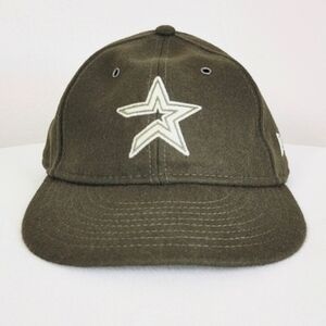 Men's New Era Houston Astros Baseball Hat Olive Green Green Ball Cap Adjustable